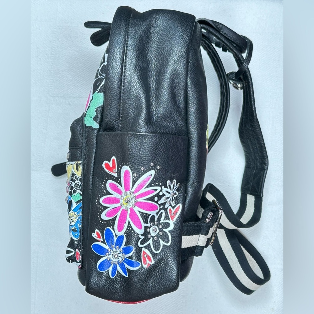 NWOT Limited Edition Brighton Scribble Garden Love Backpack (Leather) & pouch - Picture 7 of 10